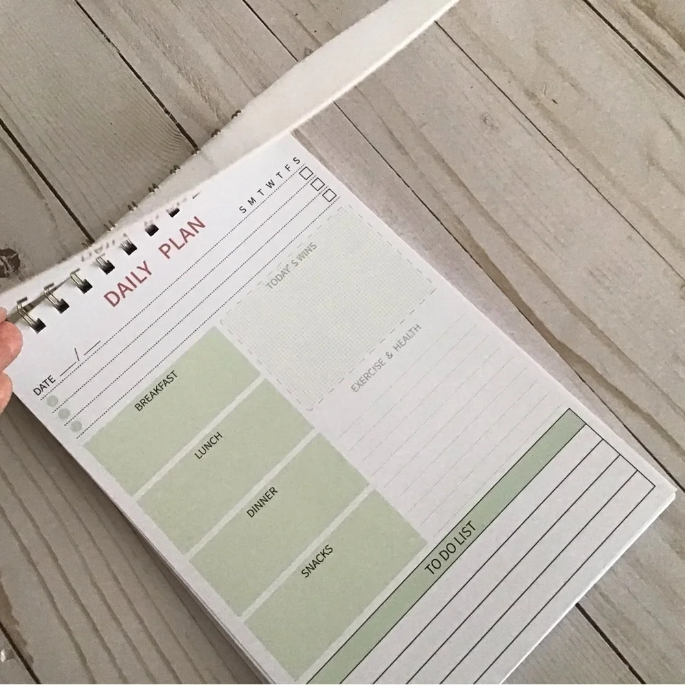 Daily Plan / To Do Spiral Notebook. UNDATED -- BRAND NEW